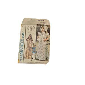 McCalls 4548 Child & Girls Dress  Size 12 Vintage Uncut